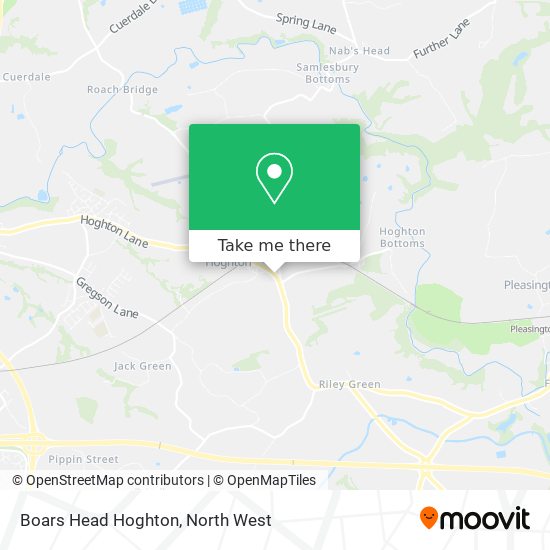 Boars Head Hoghton map