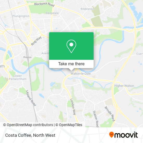 Costa Coffee map
