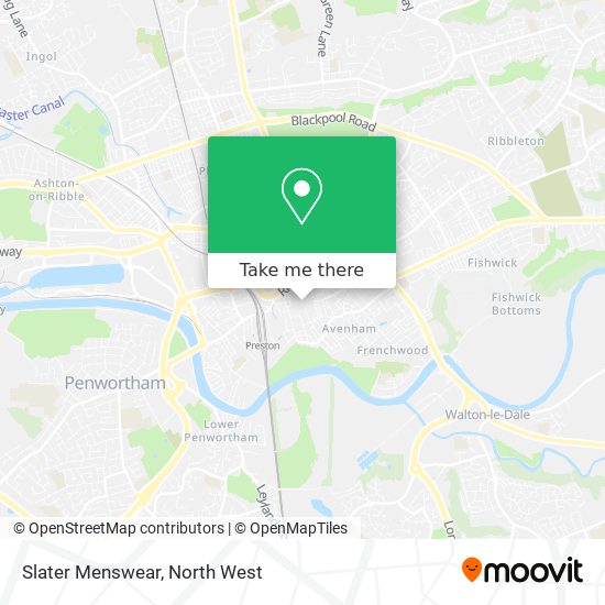 Slater Menswear map