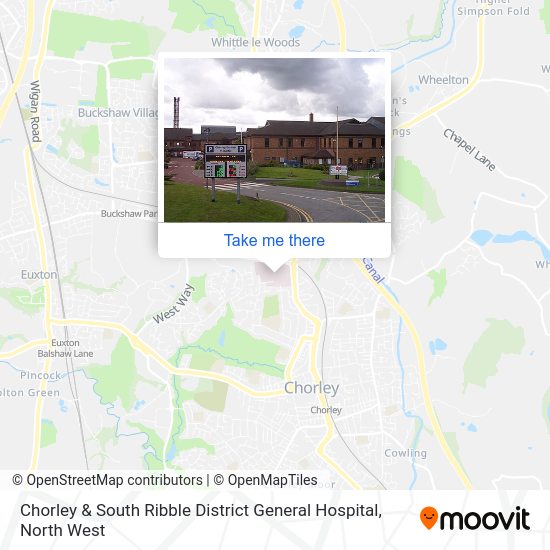 How to get to Chorley & South Ribble District General Hospital by bus