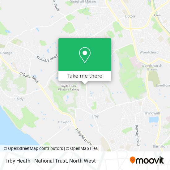 Irby Heath - National Trust map