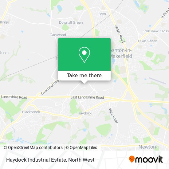 Haydock Industrial Estate map