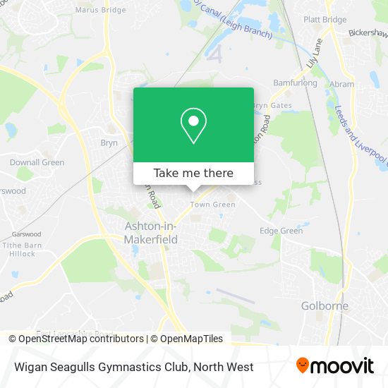 Wigan Seagulls Gymnastics Club map
