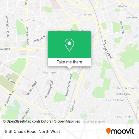 8 St Chads Road map