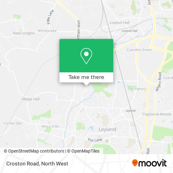 Croston Road map
