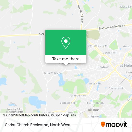 Christ Church Eccleston map