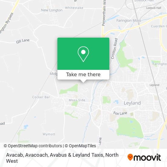 Avacab, Avacoach, Avabus & Leyland Taxis map