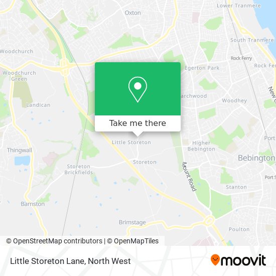 Little Storeton Lane map