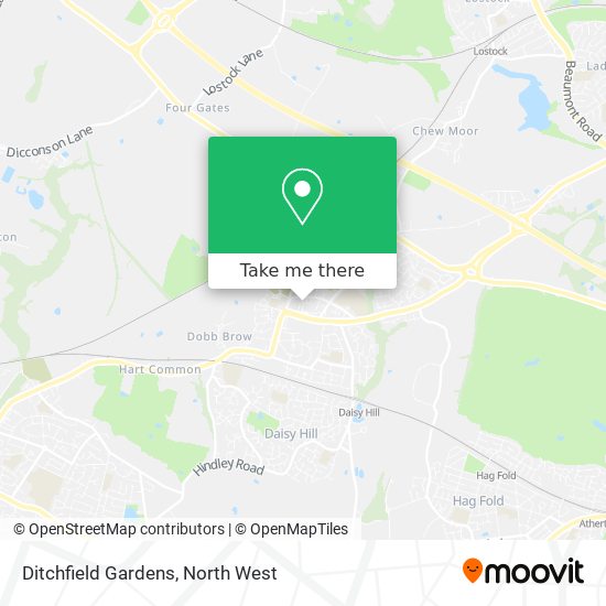 Ditchfield Gardens map