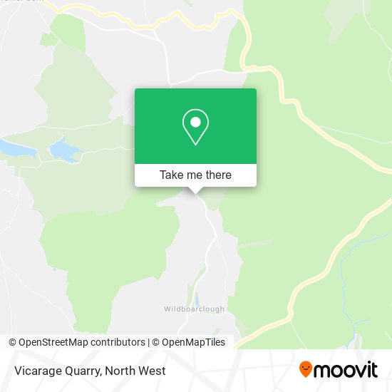 Vicarage Quarry, Wildboarclough Macclesfield map