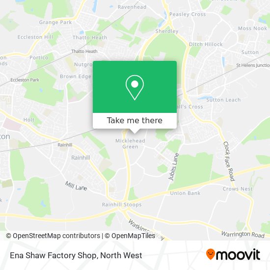 Ena Shaw Factory Shop map