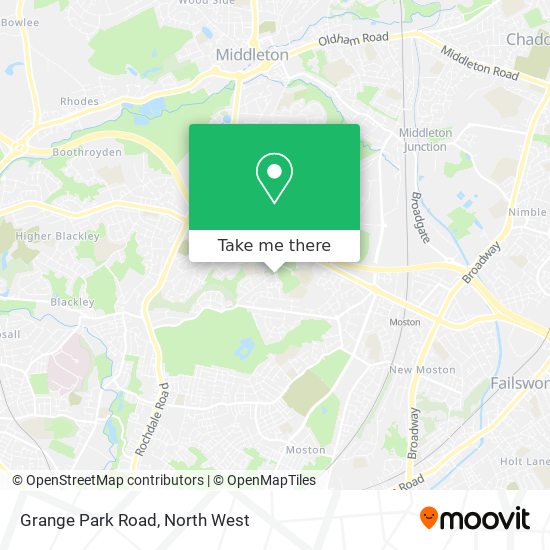 Grange Park Road map