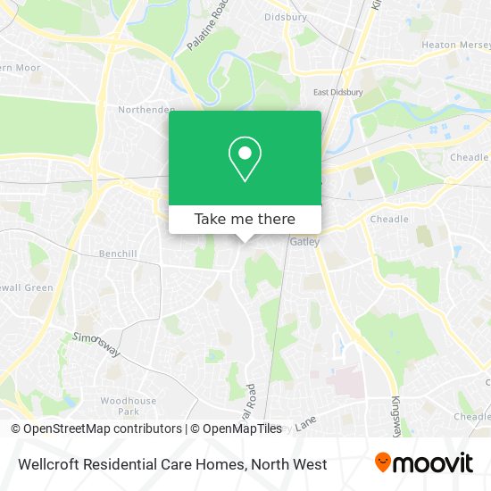 Wellcroft Residential Care Homes map