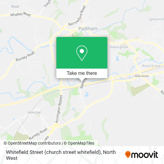 Whitefield Street (church street whitefield) map