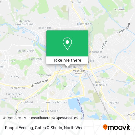 Rospal Fencing, Gates & Sheds map