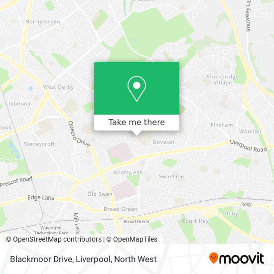 Blackmoor Drive, Liverpool map