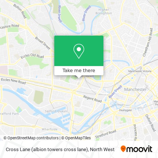 Cross Lane (albion towers cross lane) map