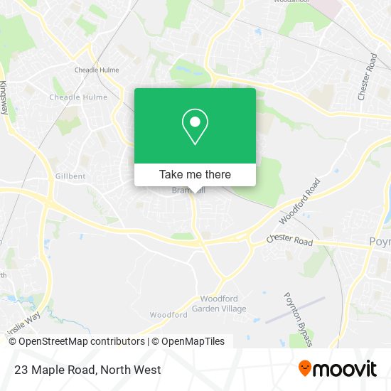 23 Maple Road map