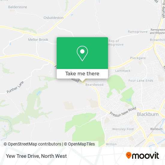 Yew Tree Drive map