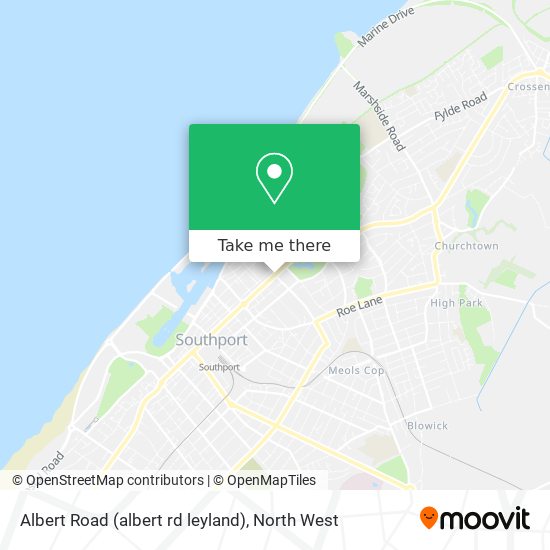 Albert Road (albert rd leyland) map