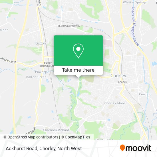 Ackhurst Road, Chorley map