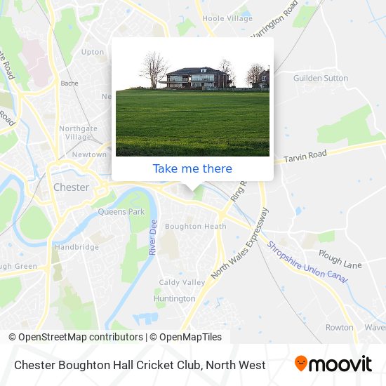 Chester Boughton Hall Cricket Club map