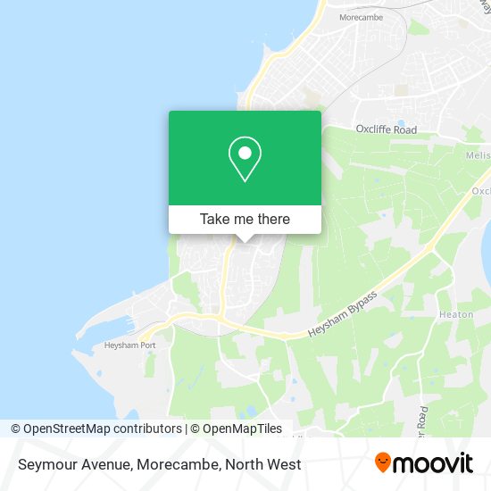 Seymour Avenue, Morecambe map
