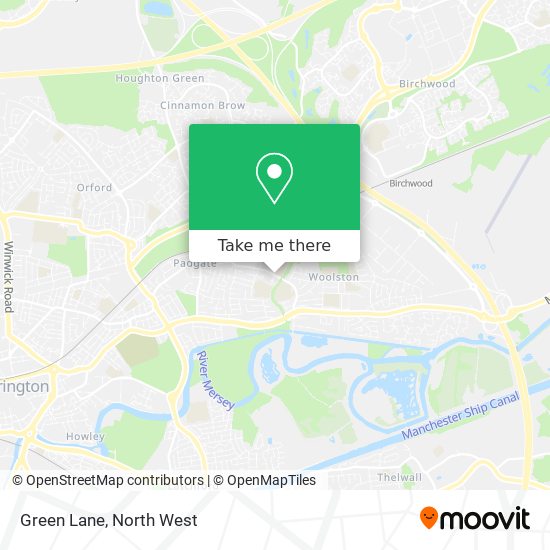 Green Lane map
