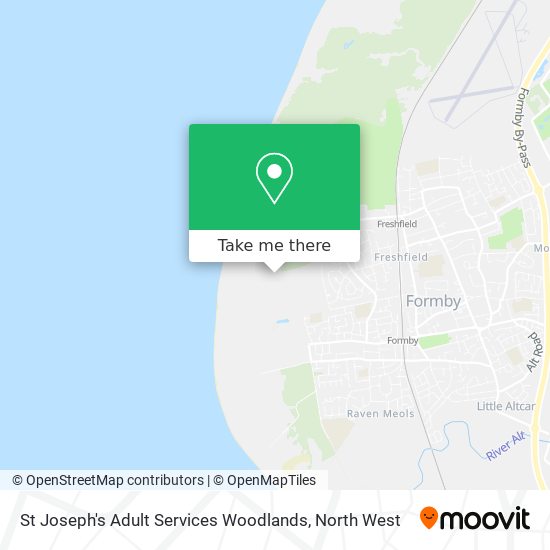 St Joseph's Adult Services Woodlands map