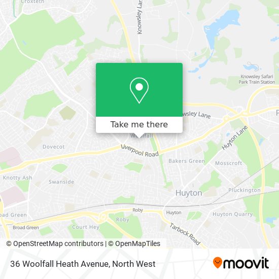 36 Woolfall Heath Avenue map