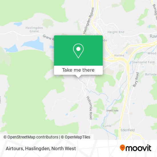 Airtours, Haslingden map