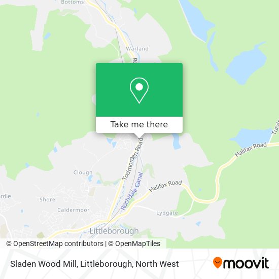 Sladen Wood Mill, Littleborough map