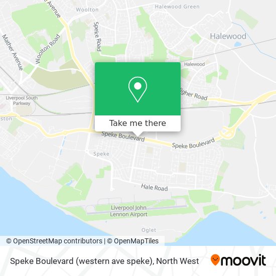 Speke Boulevard (western ave speke) map