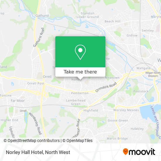 Norley Hall Hotel map