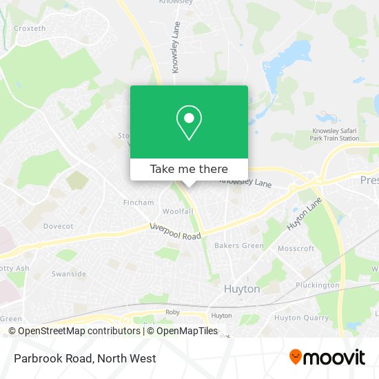 Parbrook Road map