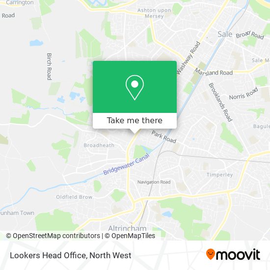 Lookers Head Office map
