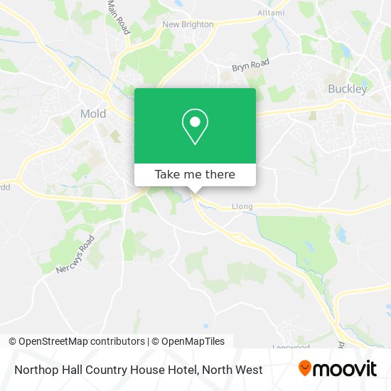 Northop Hall Country House Hotel map