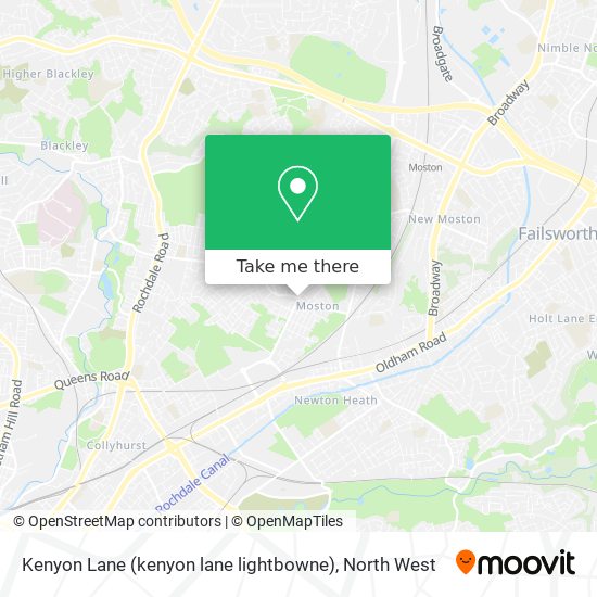 Kenyon Lane (kenyon lane lightbowne) map