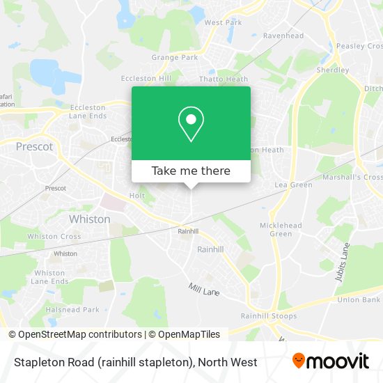 Stapleton Road (rainhill stapleton) map