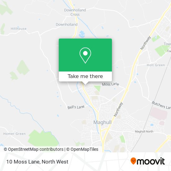 10 Moss Lane map