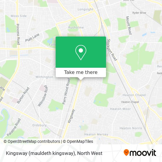 Kingsway (mauldeth kingsway) map