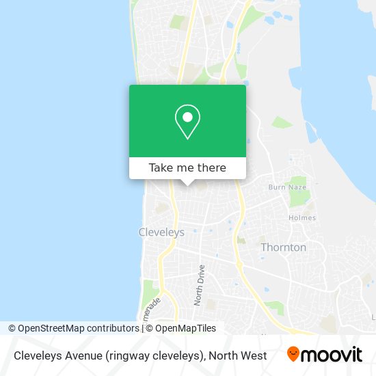 Cleveleys Avenue (ringway cleveleys) map