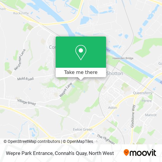 Wepre Park Entrance, Connah's Quay map