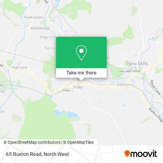 65 Buxton Road map
