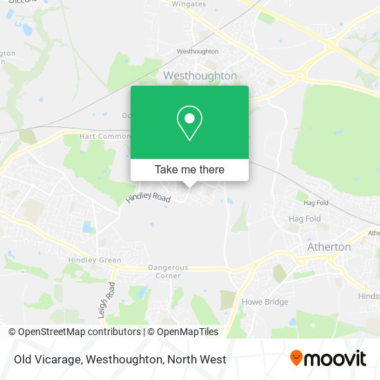 Old Vicarage, Westhoughton map
