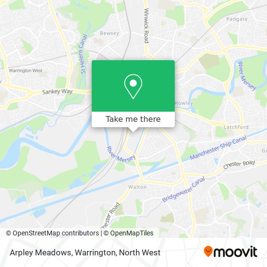 Arpley Meadows, Warrington map