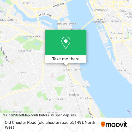 Old Chester Road (old chester road b5149) map