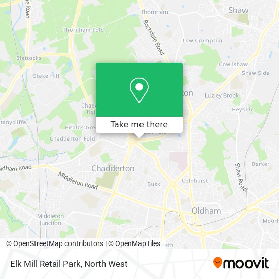 Elk Mill Retail Park map