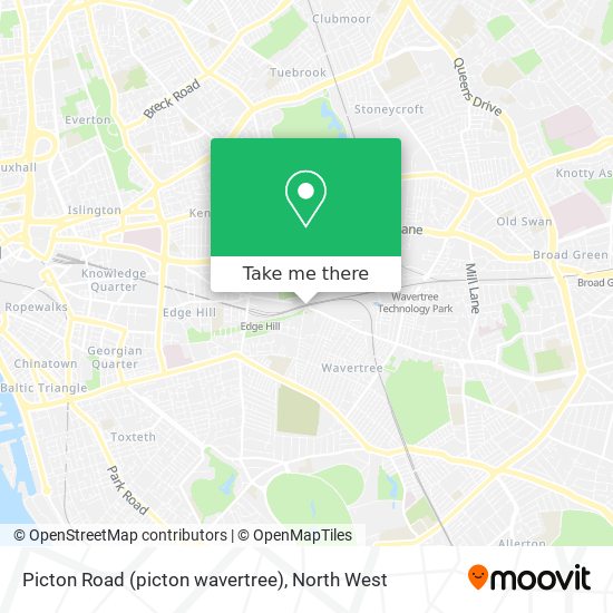 Picton Road (picton wavertree) map