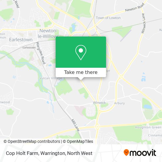 Cop Holt Farm, Warrington map